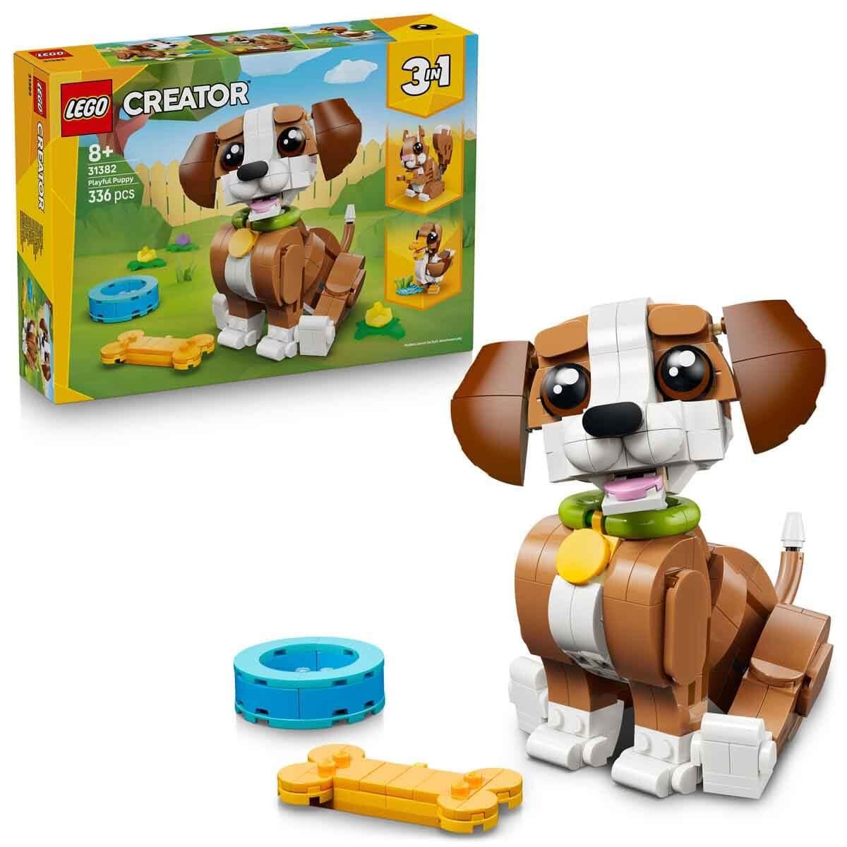 LEGO CREATOR 3’U 1 ARADA SEVIMLI HAYVANLAR: OYUNBAZ YAVRU KOPEK 31382 Diğer LMC31382