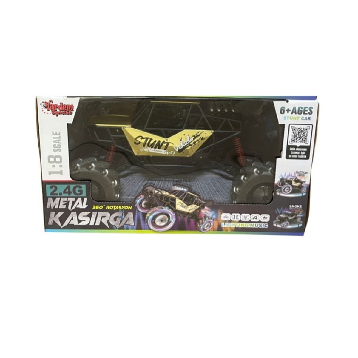 UZAKTAN KUMANDALI 2.4 GHZ F/F 1.8 OFF-ROAD SARJLI BUHARLI METAL ARABA Diğer VRD10697