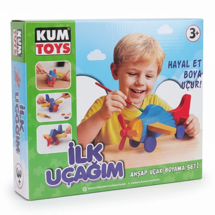 KUMTOYS ILK UCAGIM AHSAP BOYAMA SETI Diğer KM5869