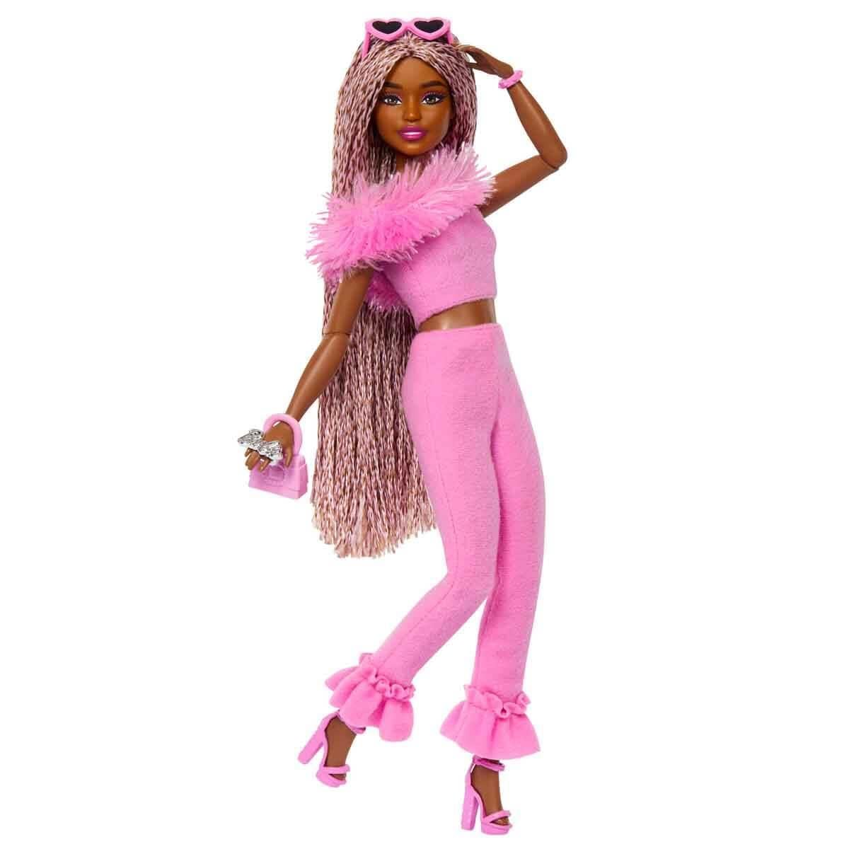 BARBIE DELUXE STYLE BEBEKLER - KAHVERENGI ORGU SACLI HYV24-HYV28 Diğer HYV28