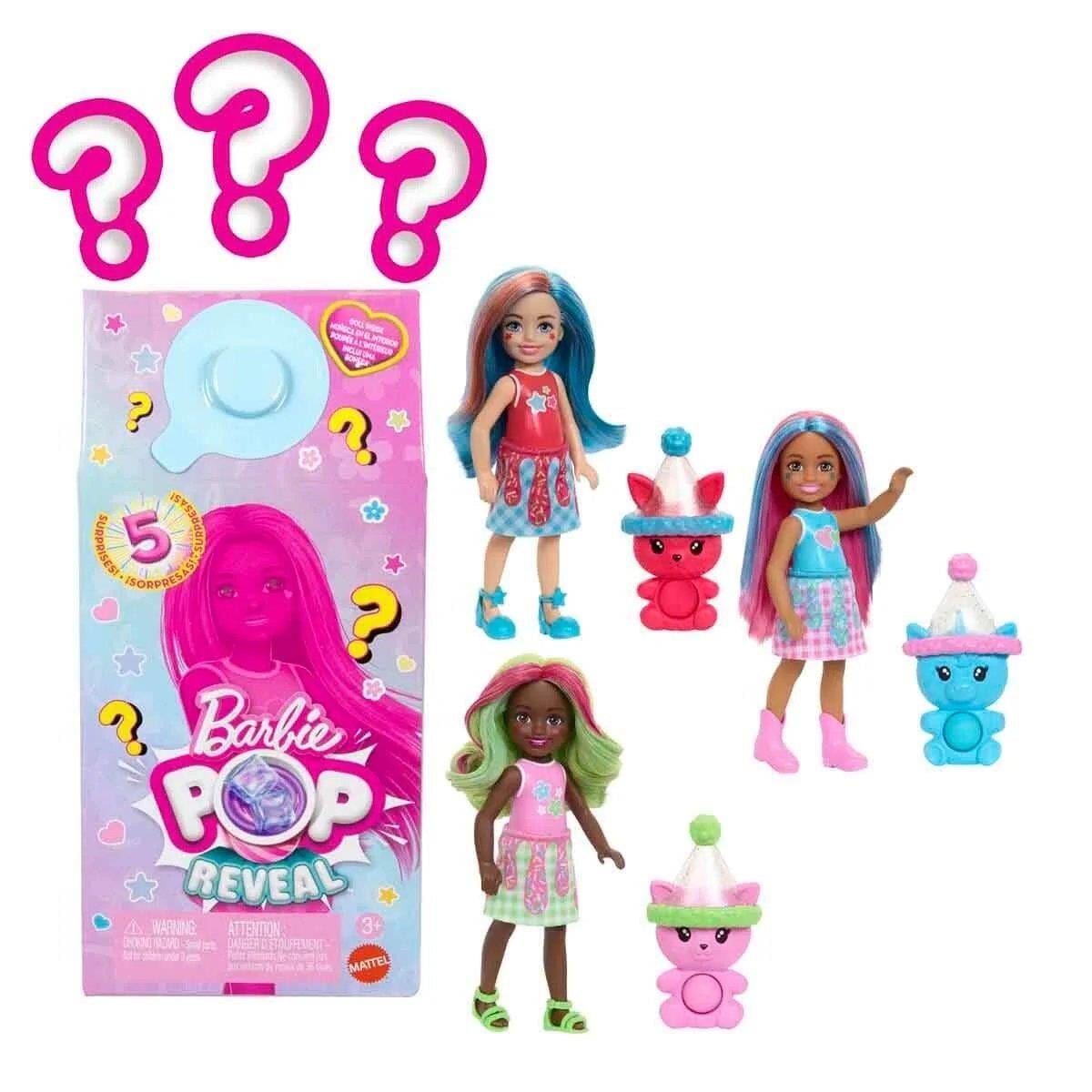 Barbie Chelsea Pop Reveal Milkshake Serisi Sürpriz Paket JCN89 Barbie JCN89