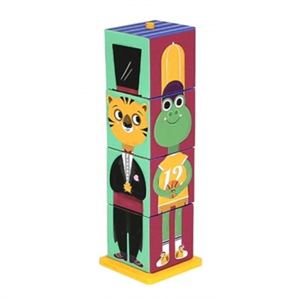 Krooom Hayvancıklar Stack & Match 3D Küpler