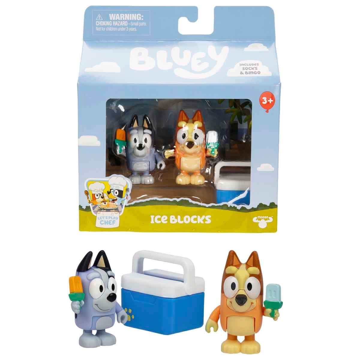 BLUEY BLUEY SOCKS & BINGO MINI FIGURE 2-PACK ICE BLOCKS 18912-18914 Diğer BLUEY 18914