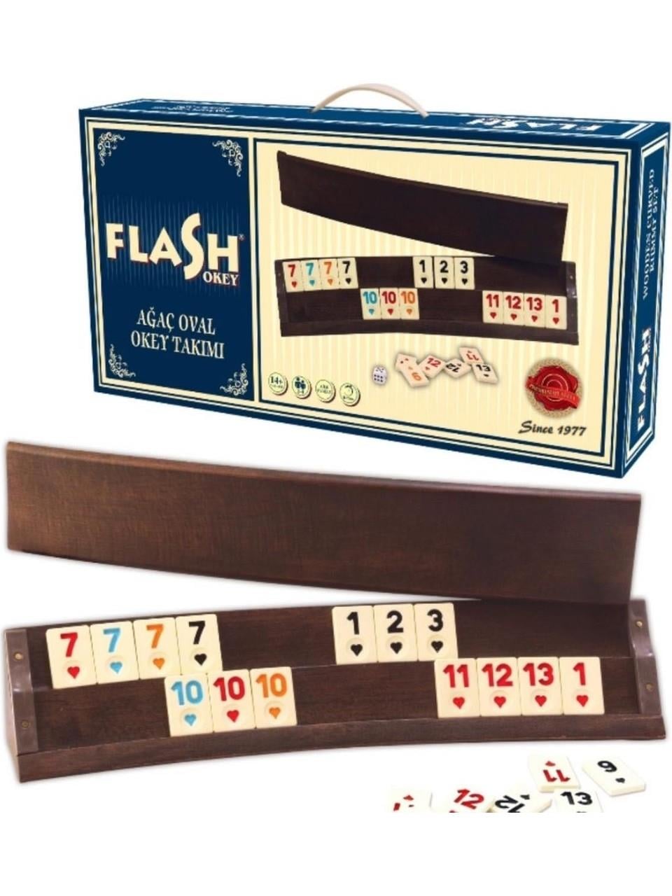 Flash Ağaç Oval Okey Takımı Star STAR FAOOT