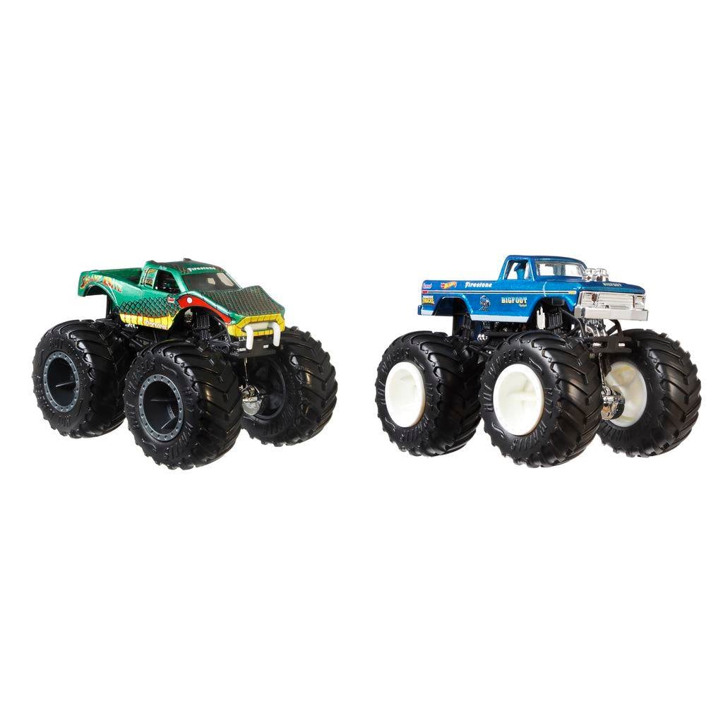 Hot Wheels 1:64 Monster Trucks İkili Araçlar Bigbite vs Bigfoot Hot Wheels HWN62
