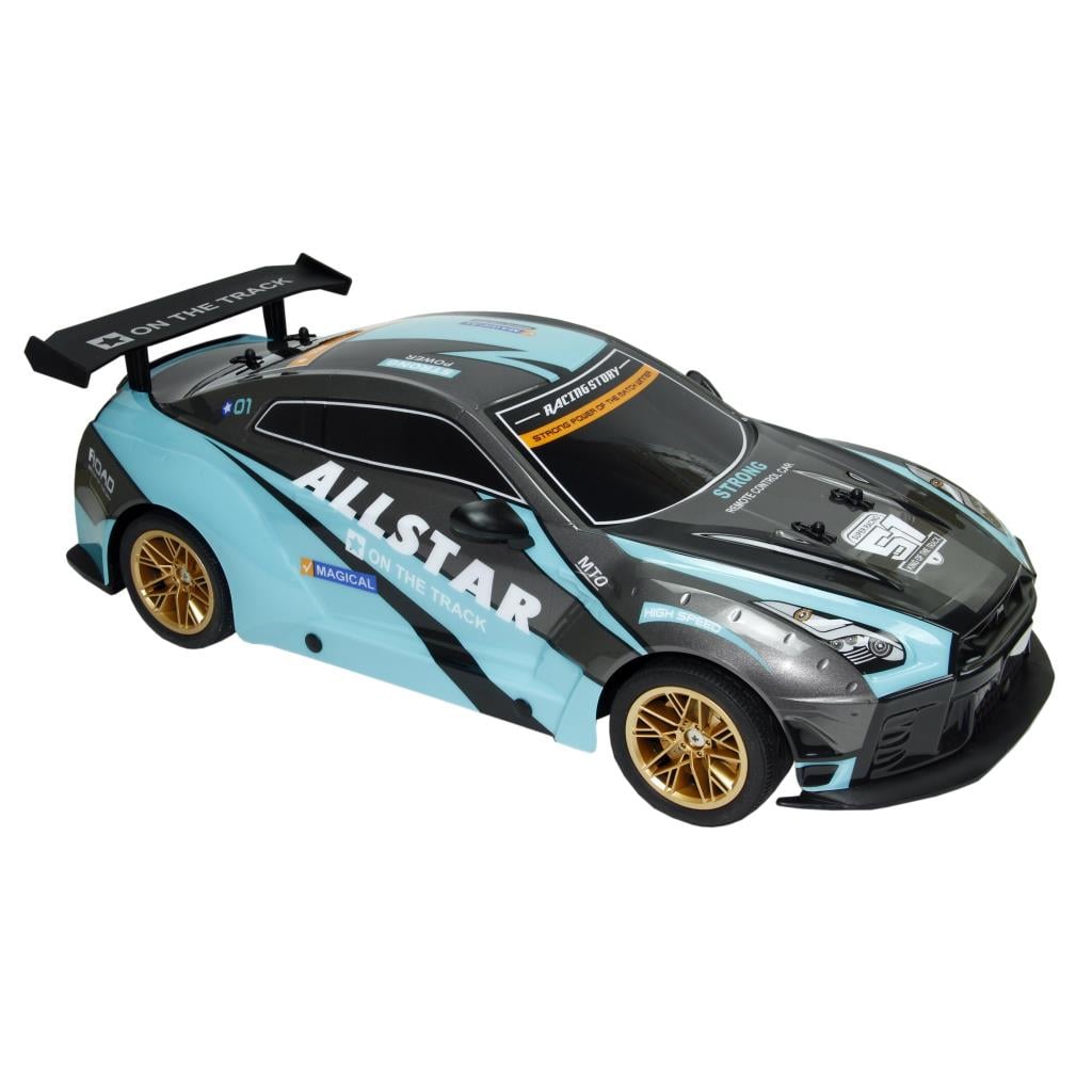 Vardem Uzaktan Kumandalı Full Fonksiyon Şarjlı Işıklı 2.4G 1:10 Pvc Hızlı Araba Turkuaz Vardem VAR YD898 MT1823 TURKUAZ