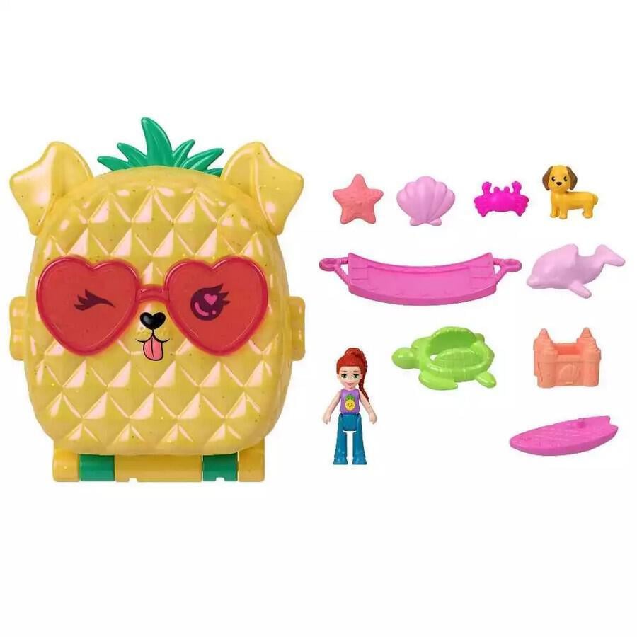 POLLY POCKET PINEAPPLE PUPPY BEACH COMPACT JFV00 Polly Pocket JFV00
