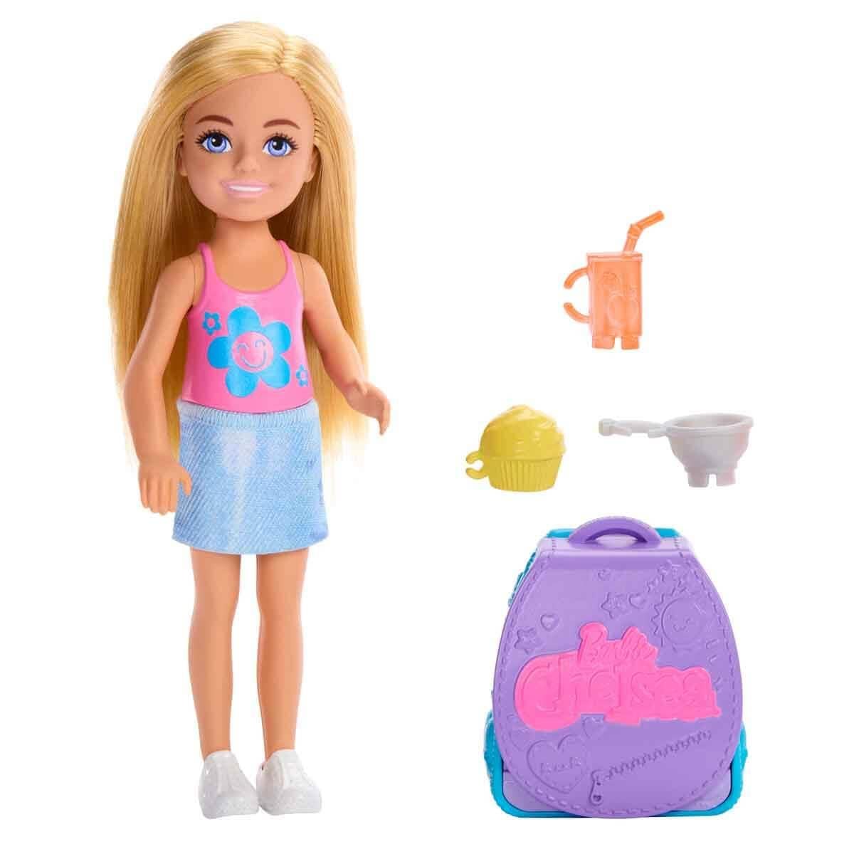 BARBIE CHELSEA SIRT CANTASI OLABILEN CUPCAKE OYUN SETI JBF46 Diğer JBF46