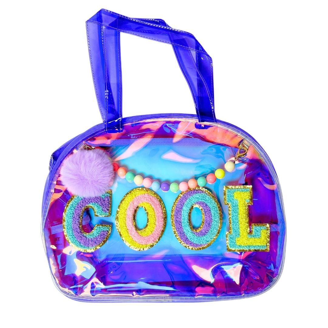 Vest Nakış El Çantası Şeffaf Mor Diğer VST CN0023