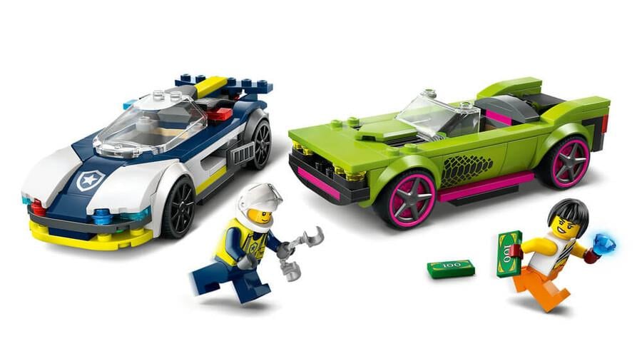 LEGO CITY POLIS ARABASI VE SPOR ARABA TAKIBI 60415 Diğer LSC60415