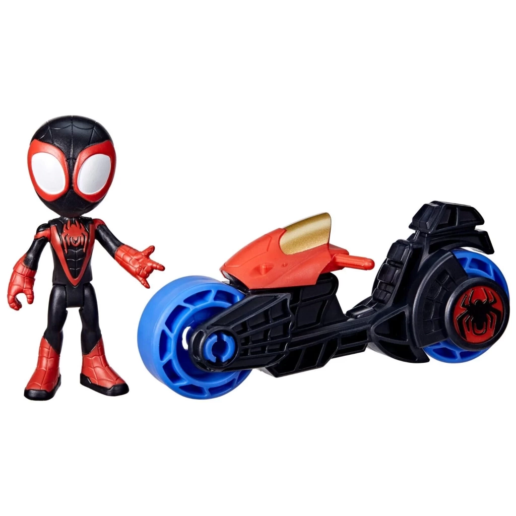 Spider And His Amazing Friends Motosiklet ve Figür Miles Morales Spider Man F6777-F7460 Hasbro F7460