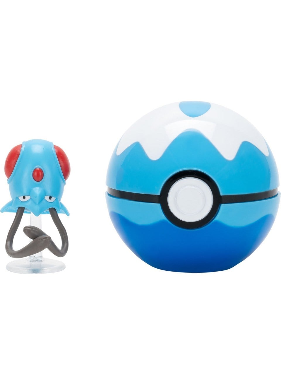 Pokémon Clip 'n' Go Poké Topu ve Figür Seti Tentacool + Dive Ball 95057 C-PKW4152 Pokemon PKW4152