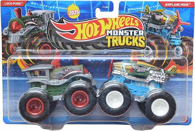 HOT WHEELS MONSTER TRUCKS 1:64 LOCO PUNK VS AIRPLANE MODE FYJ64-JCC66 Diğer JCC66