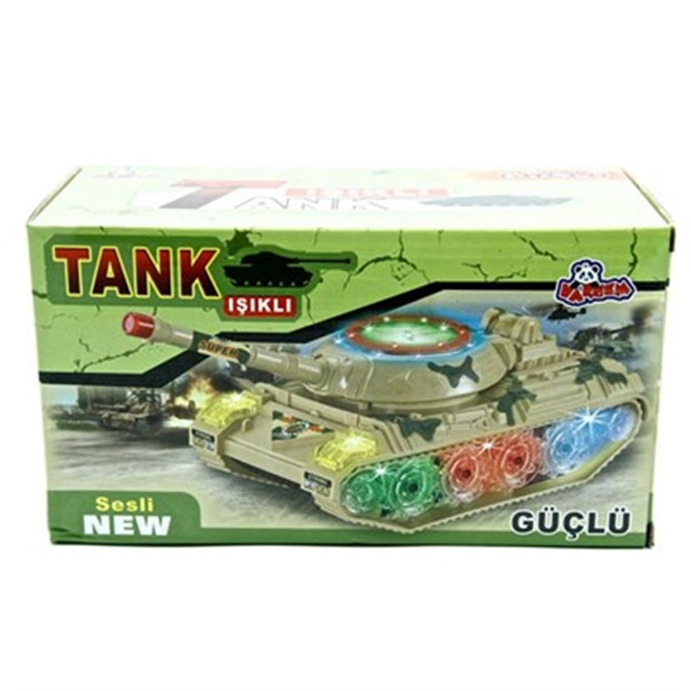 Sesli Güçlü Pilli Çarp Geç Savaş Tankı