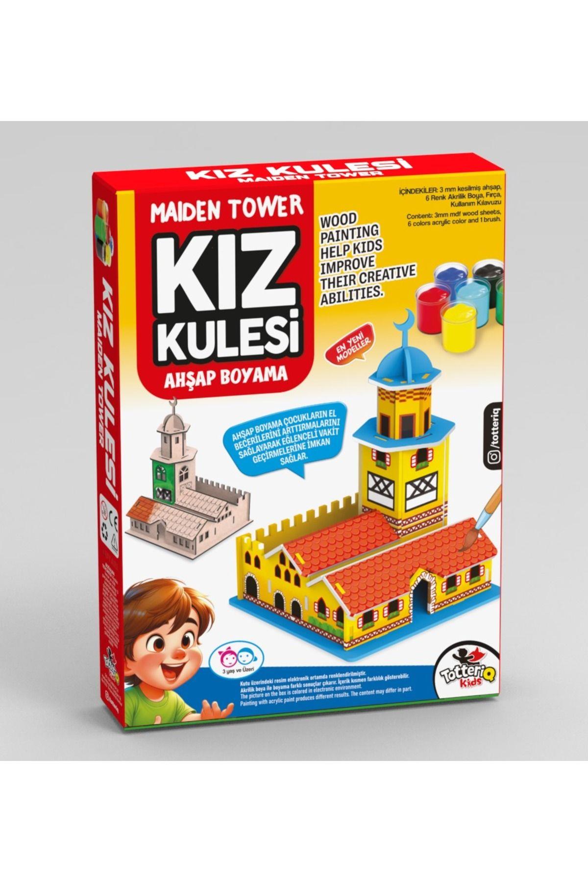 KIZ KULESI AHSAP BOYAMA SETI Diğer TOT 7320