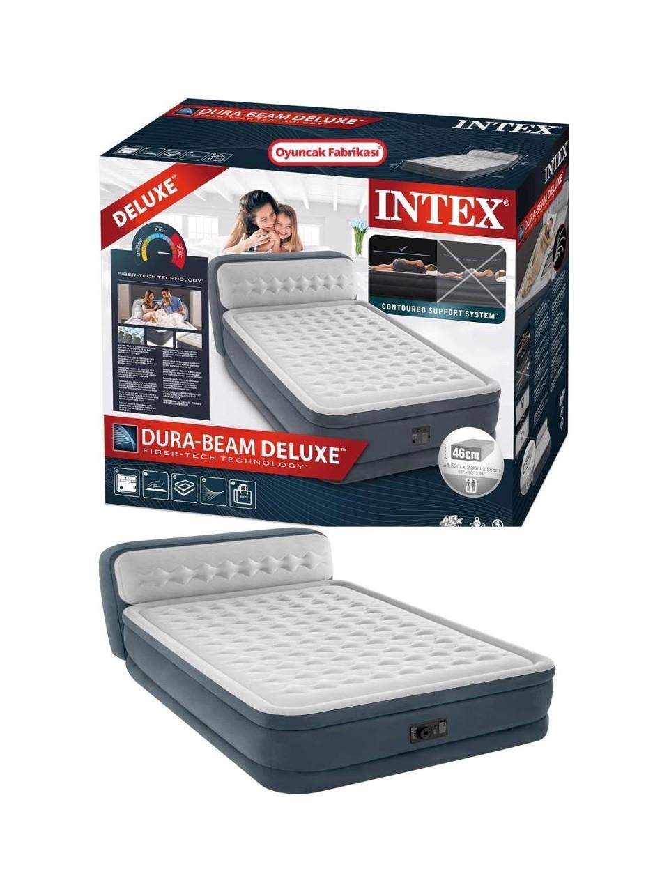 Intex Elektrikli Queen Dura Beam Başlıklı Ultra Yatak 152x236x86 cm Intex IKY64448