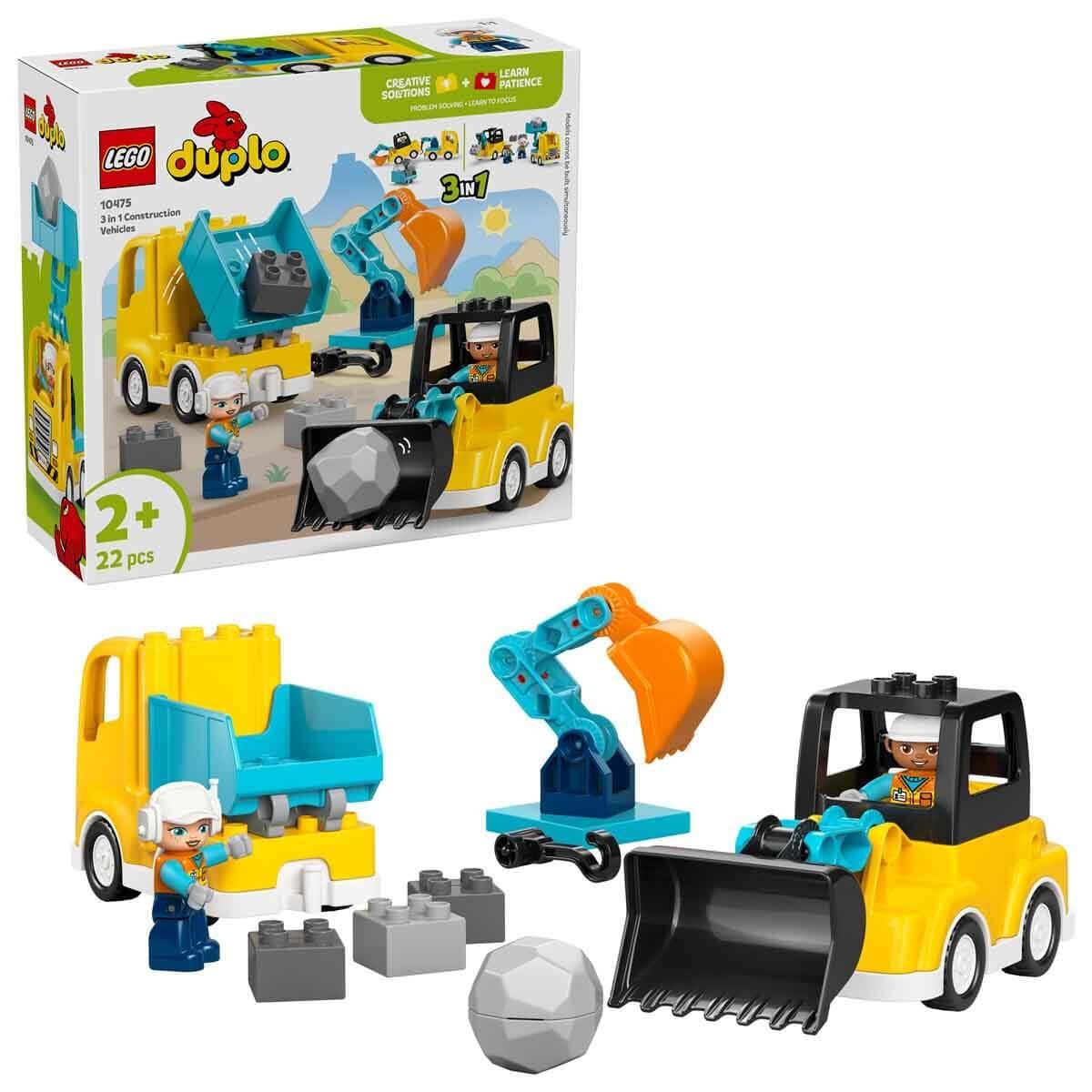 LEGO DUPLO KASABASI 3U 1 ARADA INSAAT ARACLARI 10475 Diğer LED10475