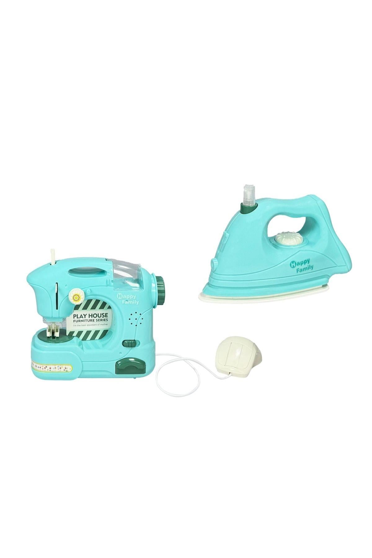 Vardem Pilli 2 Parça Küçük Ev Aletleri Seti Dikiş Makinesi ve Ütü Vardem LS8294Q