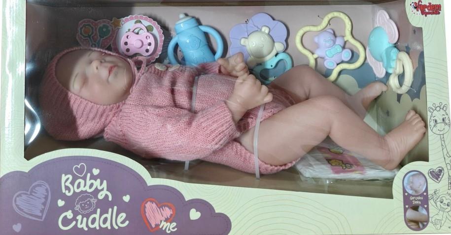 Vardem Kutulu 43 cm Aksesuarlı Gerçekçi Bebek Pembe Vardem VAR KNG 902 2