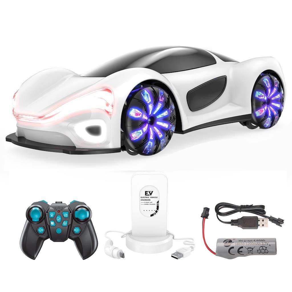 UZAKTAN KUMANDALI F/F 2.4G ELEKTRIKLI SPOR ARABA BEYAZ Diğer JIN 2990 B