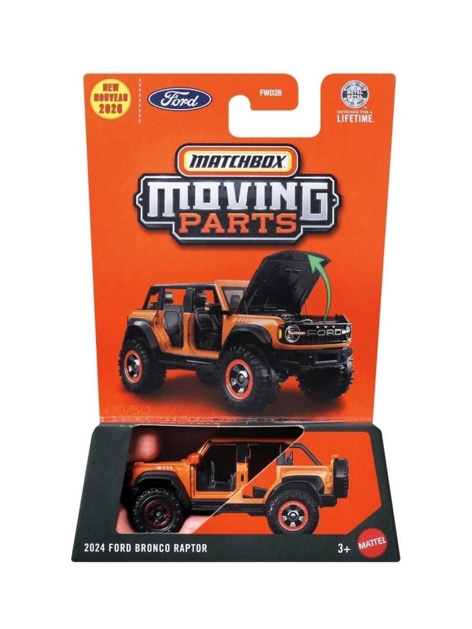 MATCHBOX MOVING PARTS 2024 FORD BRONCO RAPTOR FWD28-JHV31 Diğer JHV31