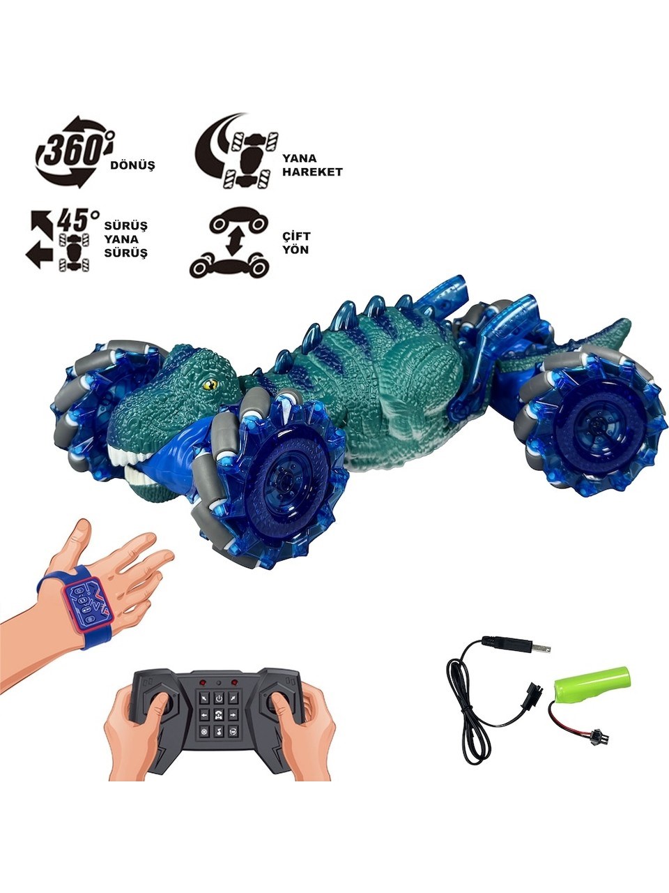 UZAKTAN KUMANDALI F/F BILEKTEN KONTROLLU SARJLI 2.4G DINAZOR ARABA Diğer HG4 42