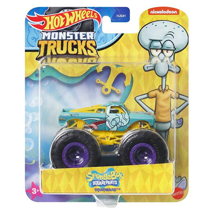 HOT WHEELS MONSTER TRUCKS GOSTERI DUNYASI TEMALI 1:24 ARABALAR SQUIDWORD Diğer HWN78