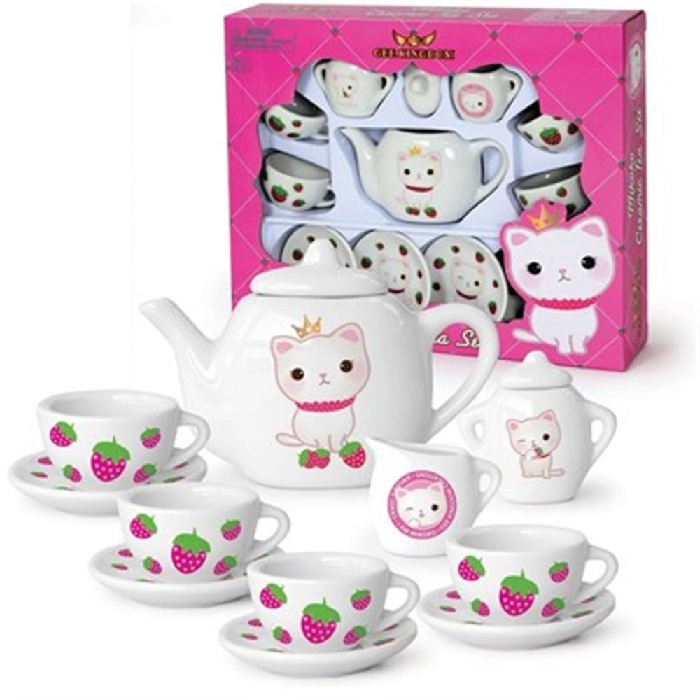 13 Parça Renkli Porselen Çay Seti