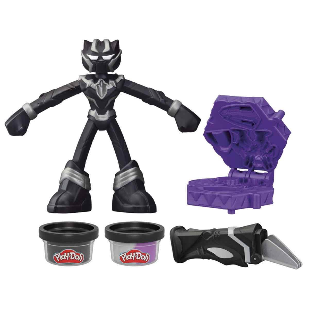 PLAY DOH MARVEL FIGUR OYUN SETI BLACK PANTHER F9829-G0055 Diğer G0055