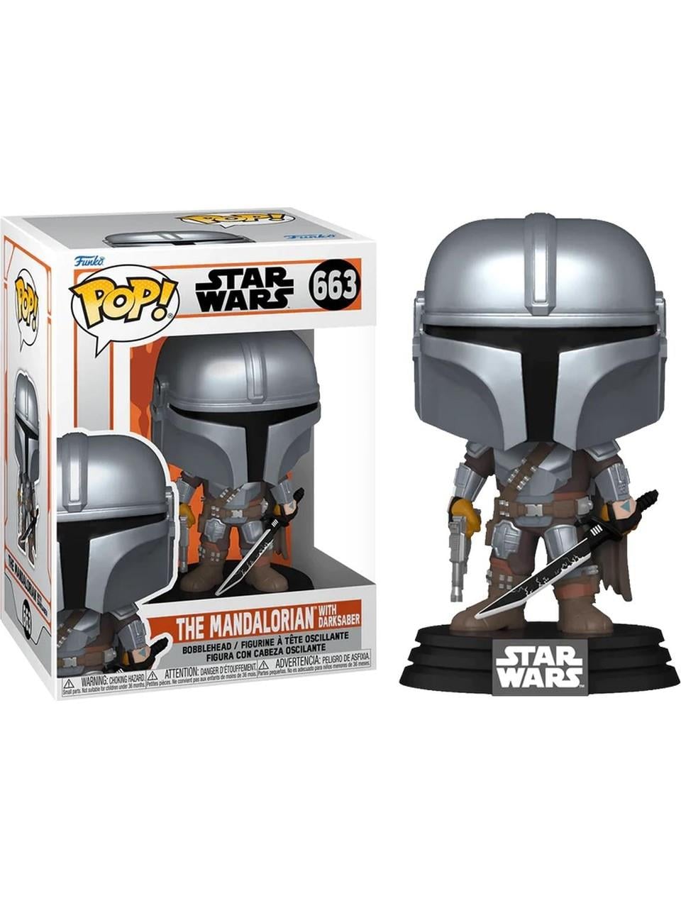 Funko Pop The Mandalorian With Darksaber Star Wars The Mandalorian 76550 Funko Pop NITA 76550