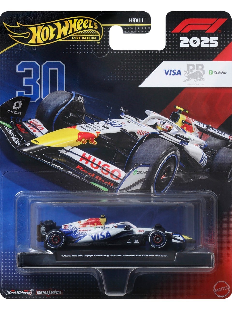 HOT WHEELS PREMIUM FORMULA 1 YARIS ARABASI VISA CASH APP RACING BULLS FORMULA ONE TEAM HRV11-JKD79 Diğer JKD79