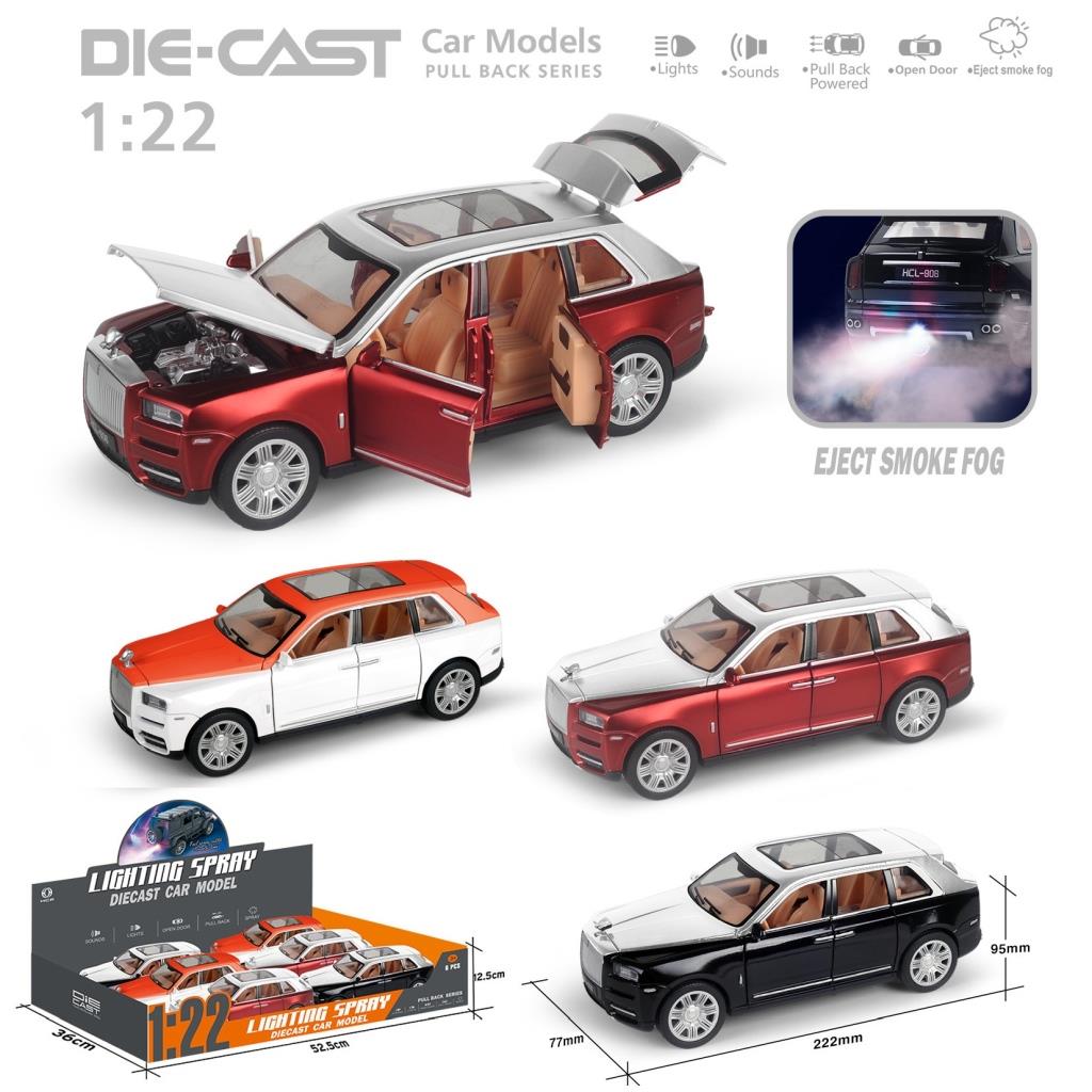 Çek Bırak 1:22 Ses-Işıklı Buharlı Renkli RR Lux Jeep Vardem HCL 806PA