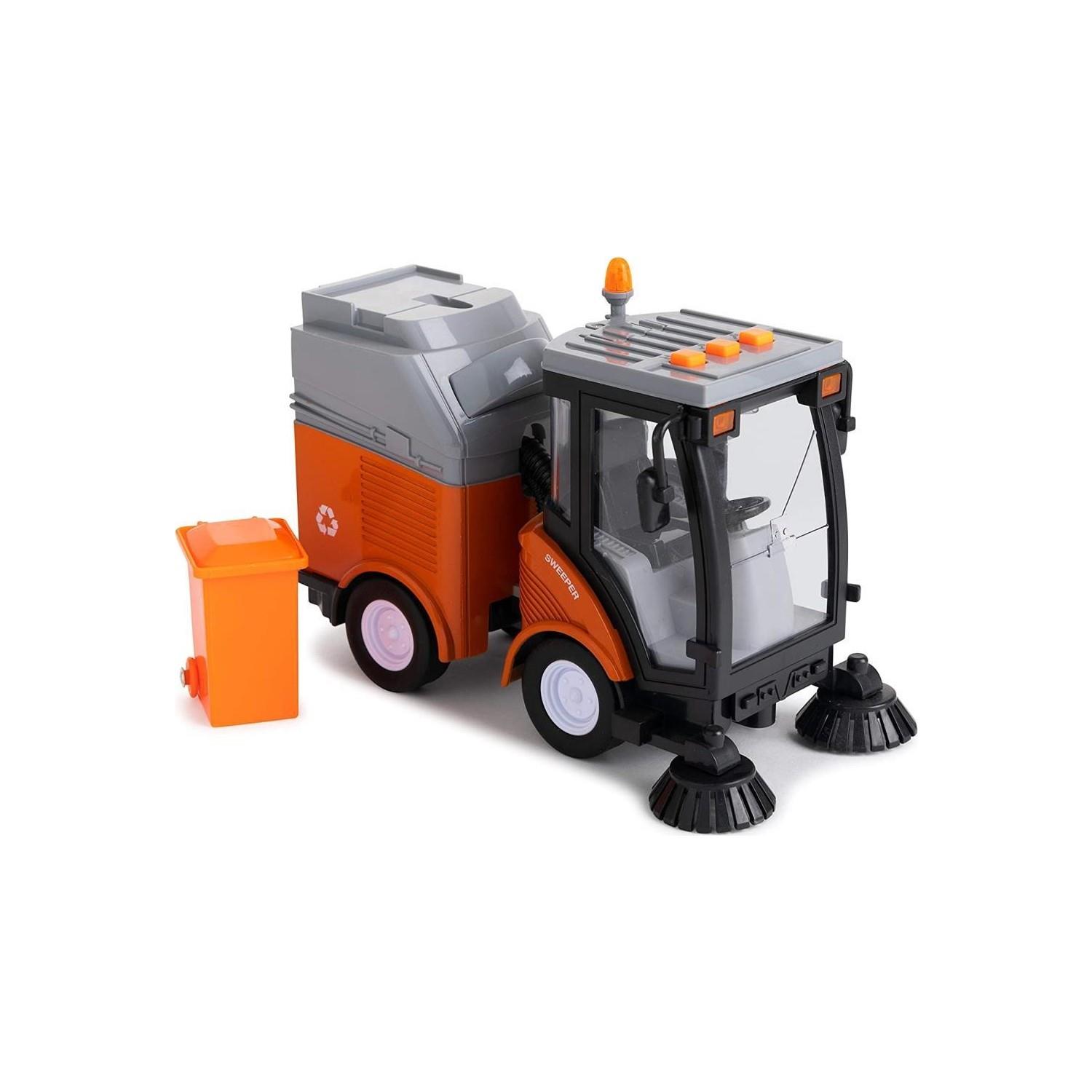 1:16 City Service Sesli ve Işıklı Temizlik Aracı WY680A Kızılkaya KZL WY680A