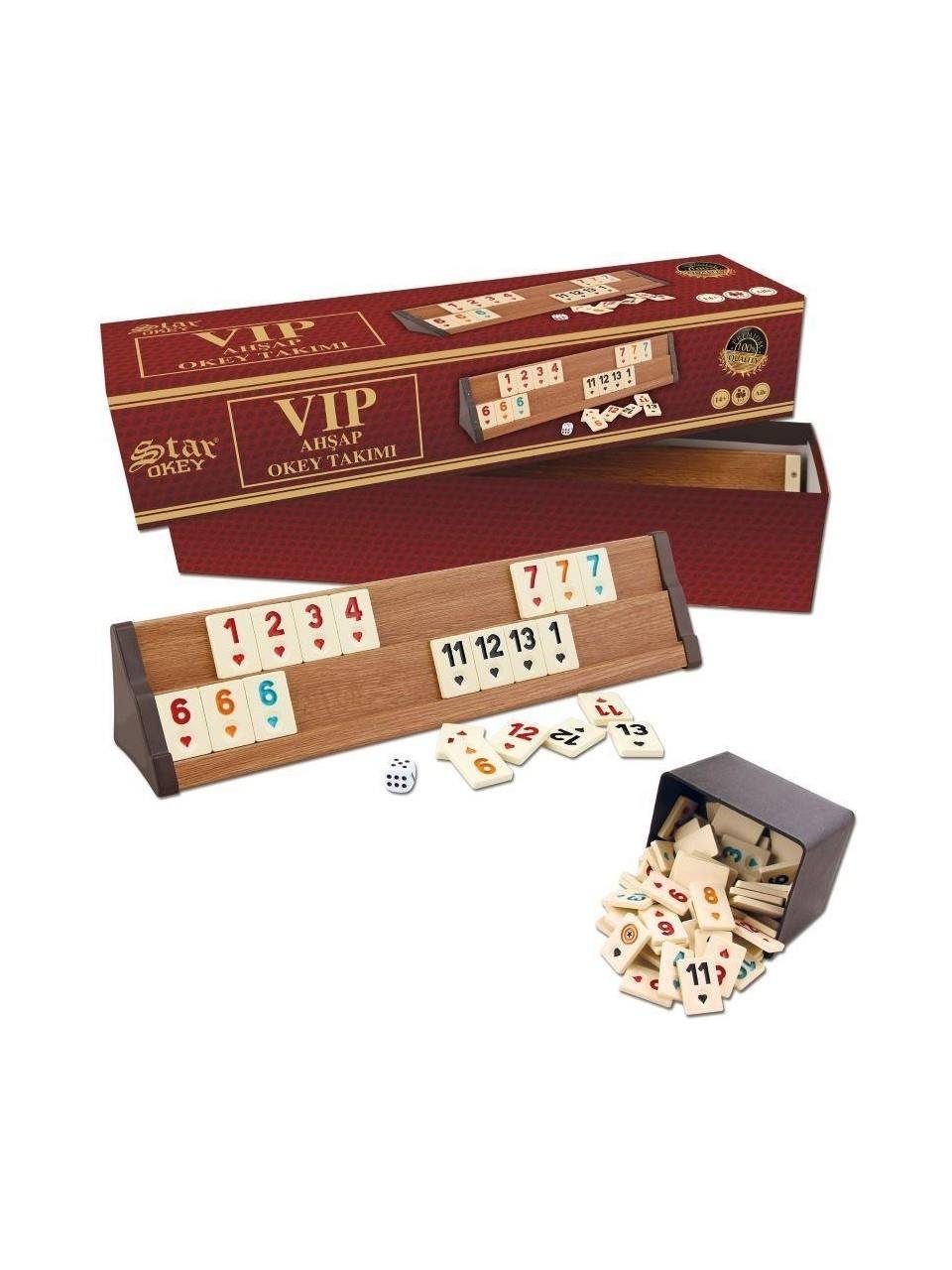 Star Vip Ahşap Okey Takımı Star STR1010649