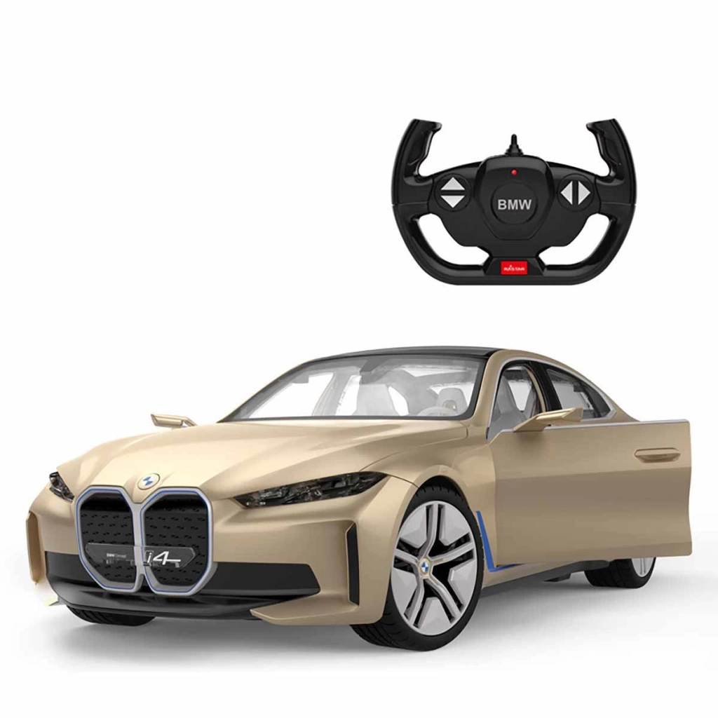 1:14 BMW I4 CONCEPT ISIKLI UZAKTAN KUMANDALI ARABA PLATIN Diğer S00098300