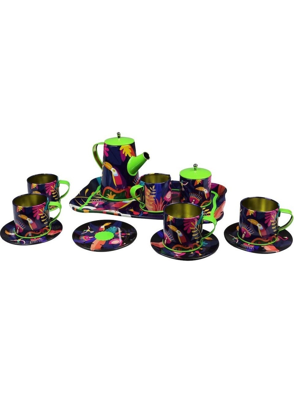 14 PARCA DESENLI METAL CAY SETI Diğer ATF 996 7A 10A