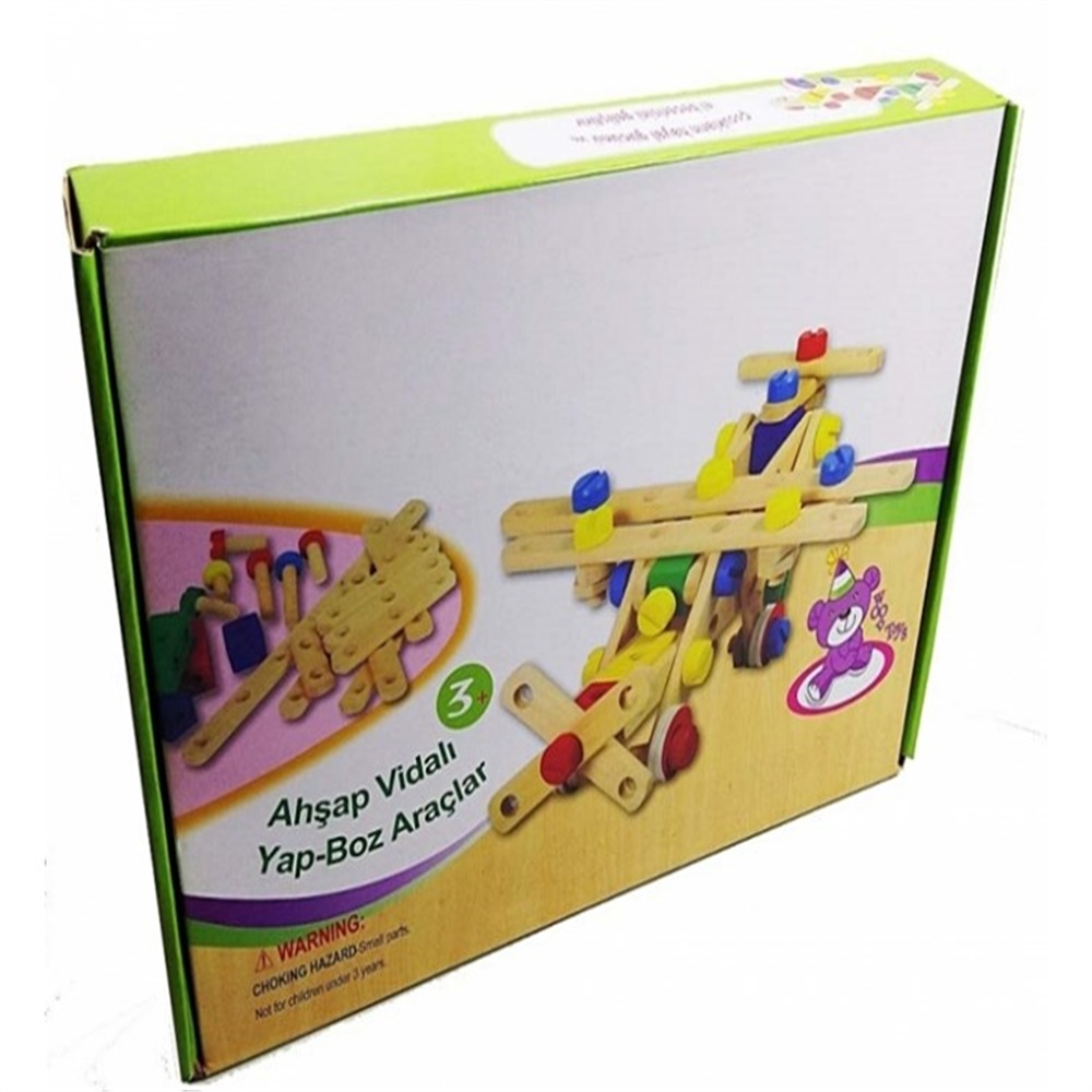 Ahşap Lego Uçak Araba