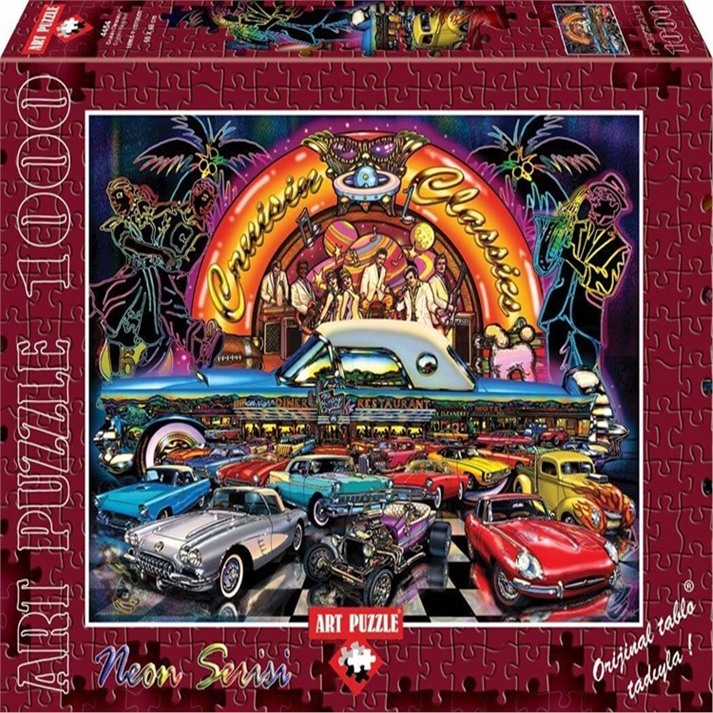 Art Puzzle Cruisin Klasikleri 1000 Parça Neon Puzzle