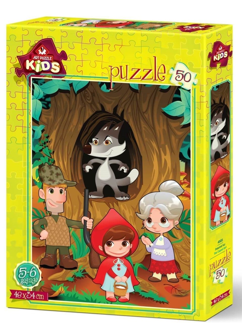 Art Puzzle Pelerinli Kız 50 Parça Yapboz HD 4503 Art Puzzle HD 4503