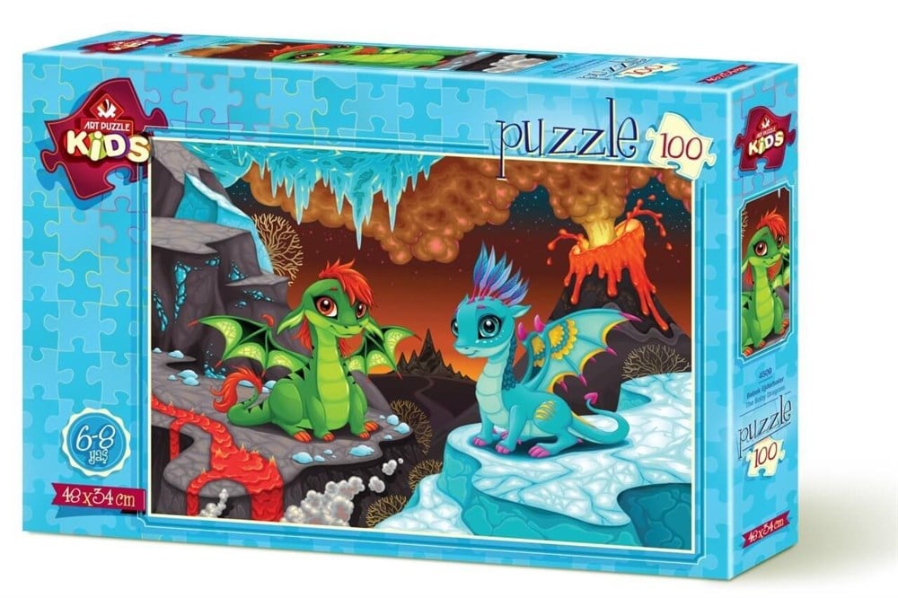 Art Puzzle Bebek Ejderhalar 100 Parça Yapboz HD 4509 Art Puzzle HD 4509