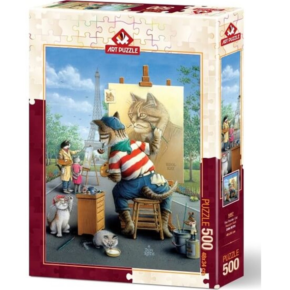 Art Puzzle 500 Parça Ressam Kedi Art Puzzle HD5087