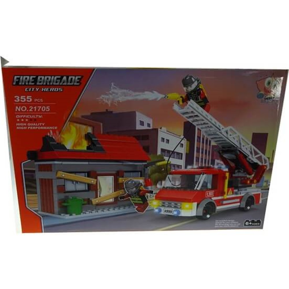 Bricks 355 Parça İtfaiye Seti 21705 Ausini 21705