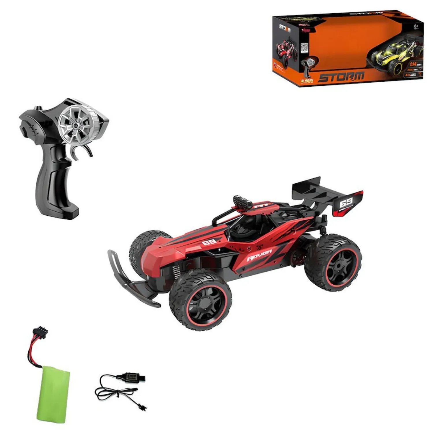 Vardem U/K F/F 1:10 Şarjlı 2.4 Ghz Hızlı Storm Gösteri Arabası