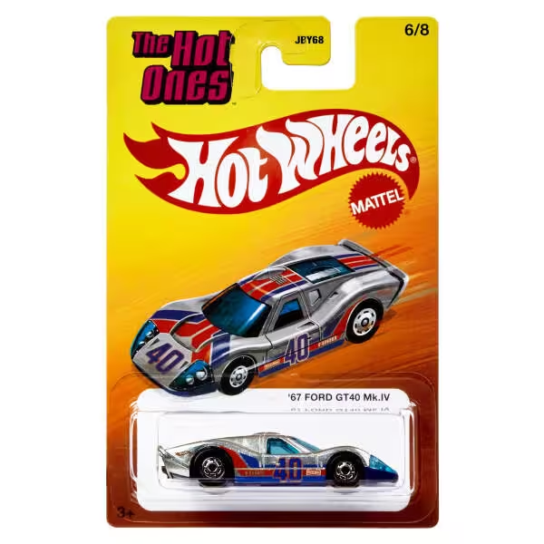 HOT WHEELS THE HOT ONES DIE CAST 67 FORD GT40 MK.IV JBY68-JKX45 Diğer JKX45