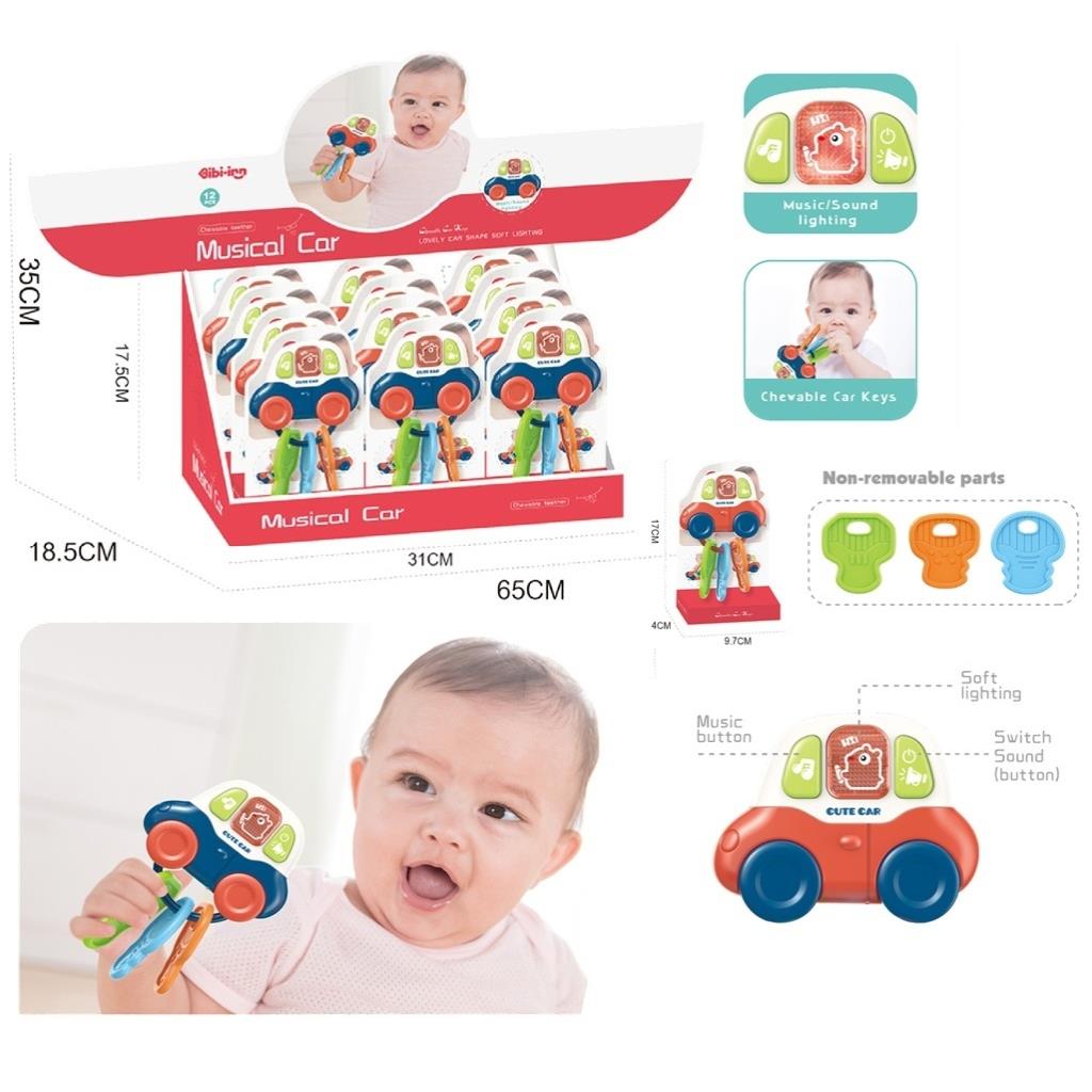 ISIKLI MUZIKLI DIS KAYICI ANAHTARLIKLI ARABA Diğer BIBI 6001