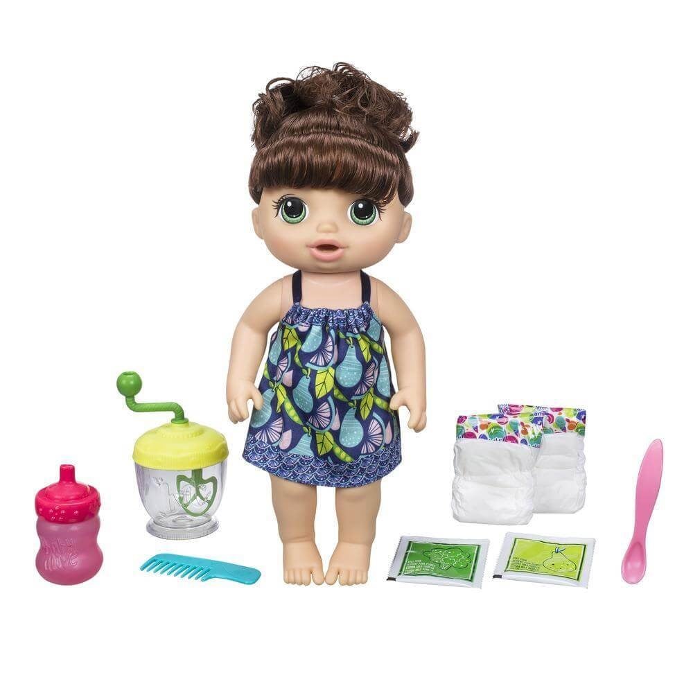 Baby Alive Bebeğimle Mama Zamanı Kumral E0587 Baby Alive E0587