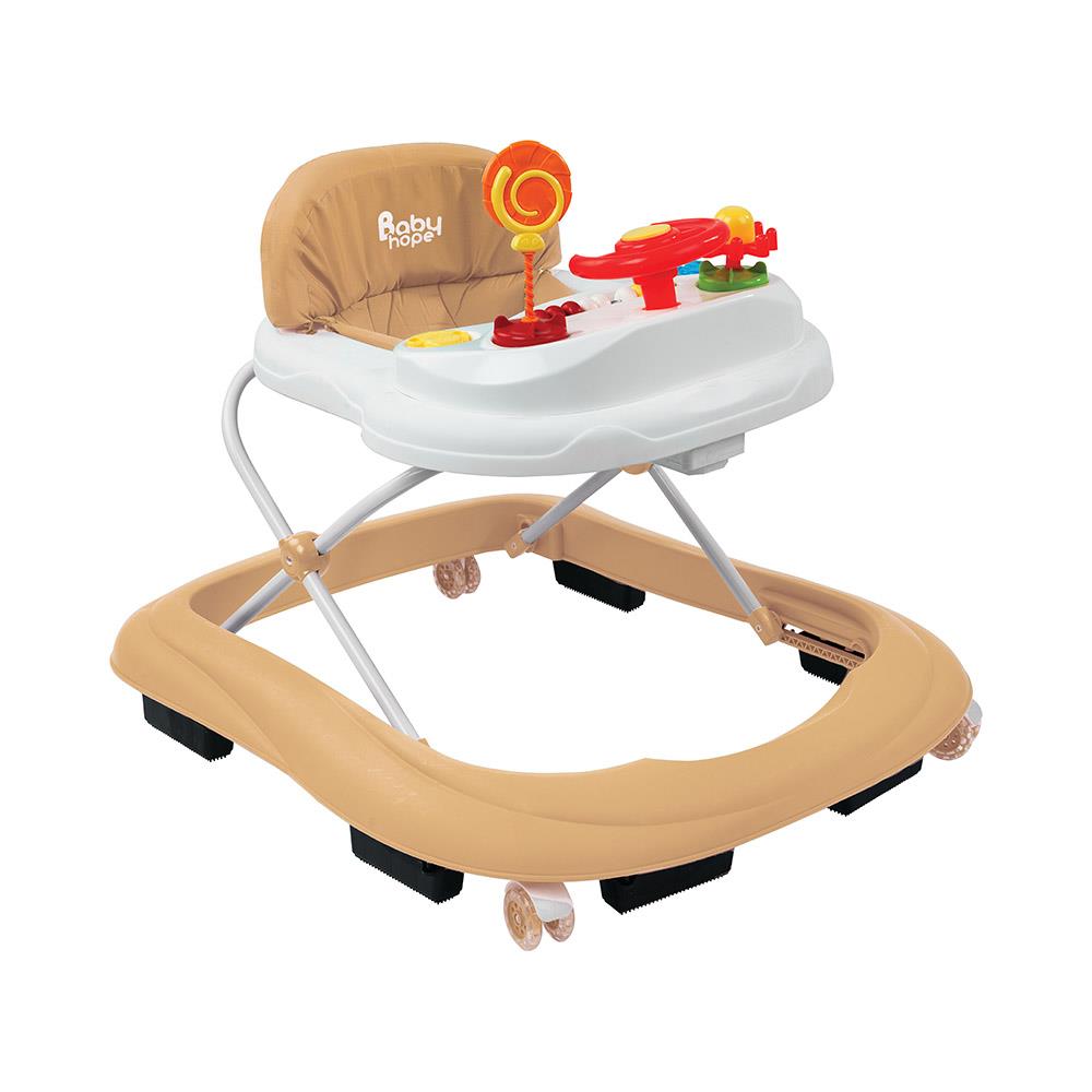 Babyhope 217 Lüks Oyuncaklı Yürüteç Kahverengi Babyhope BYB 217 K