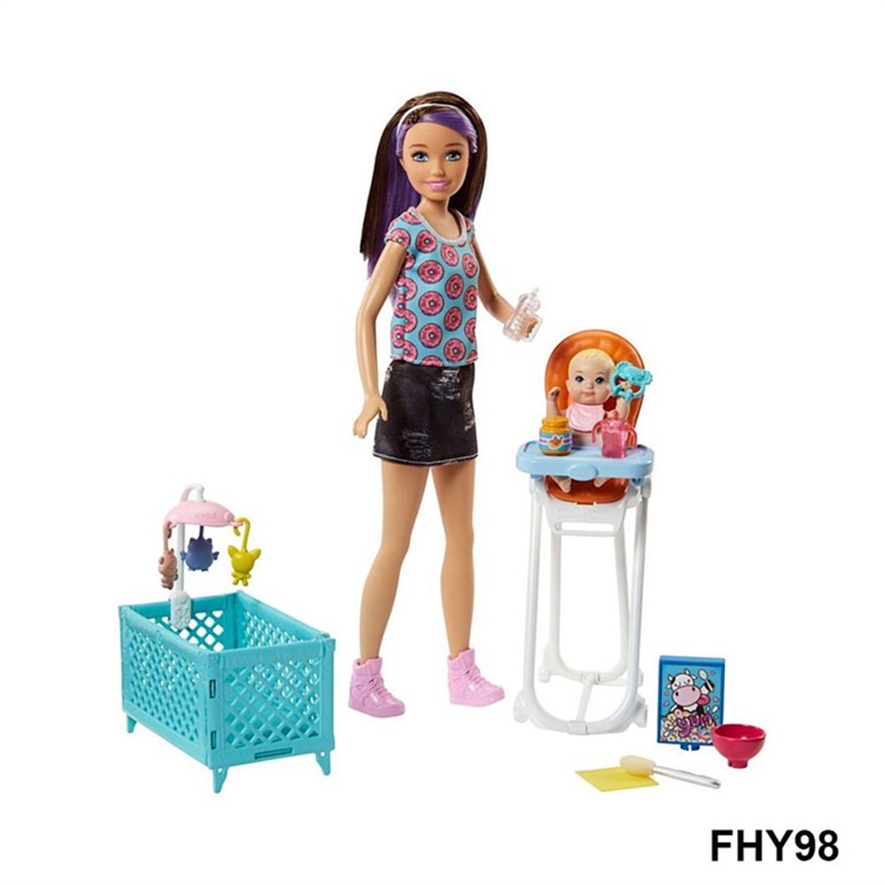 Barbie Bebek Bakıcılığı Oyun Seti FHY97