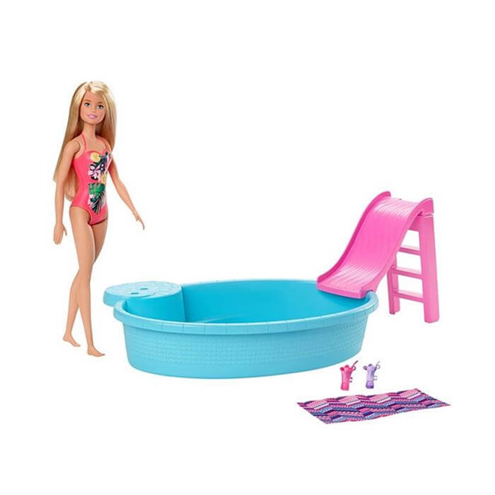 Barbie Ve Eğlenceli Havuzu GHL91 Barbie GHL91