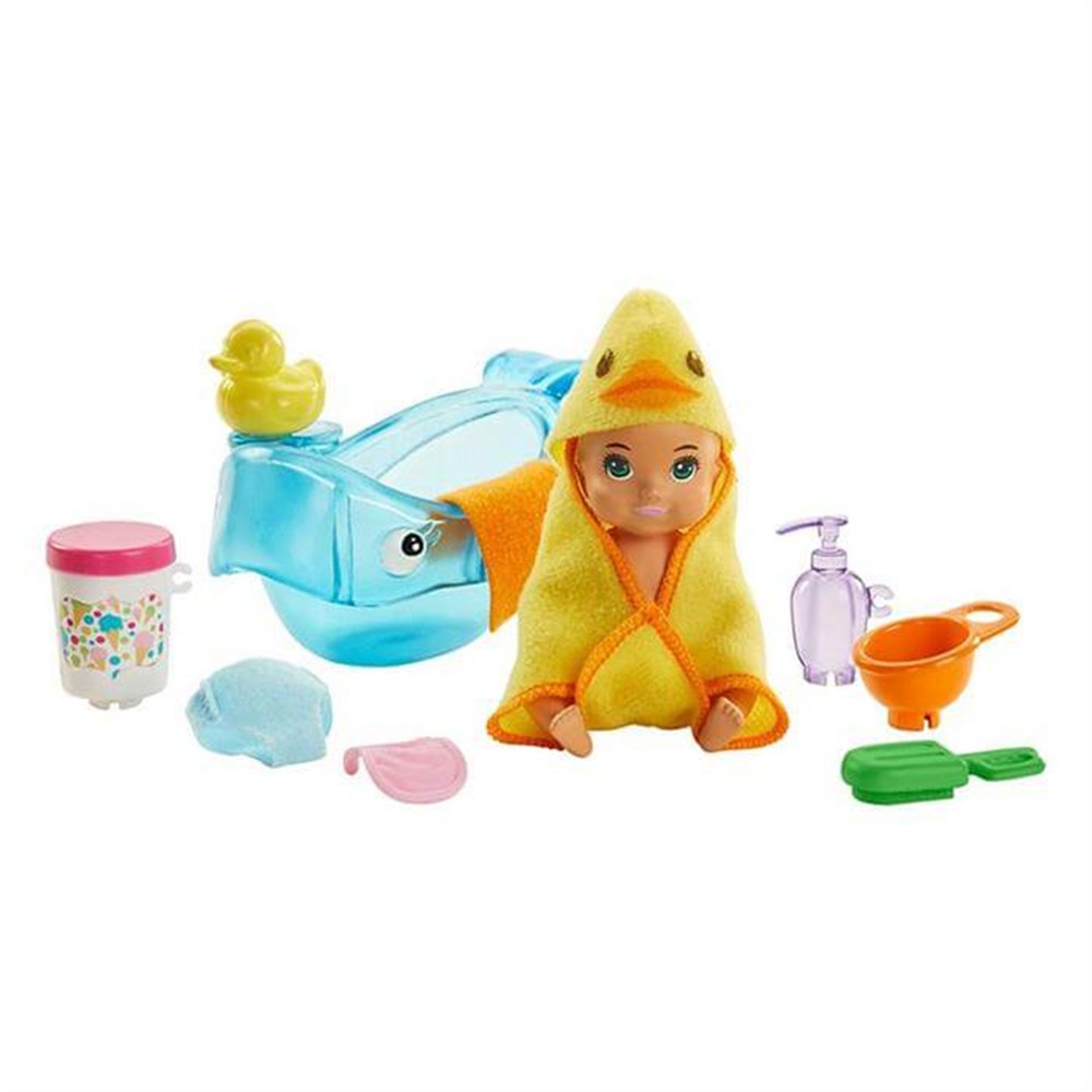 Barbie Bebek Bakıcısı Özellikli Minik Bebekler Banyo Zamanı Ghv83-Ghv84 Barbie GHV84